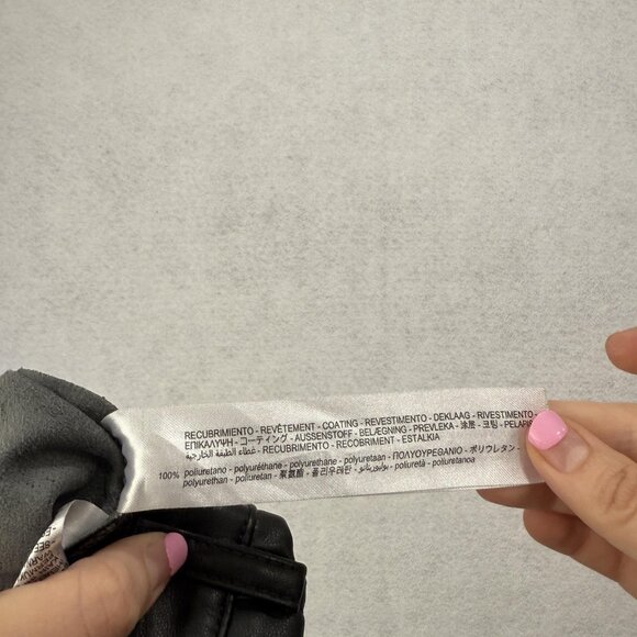 Zara Pants Womens Medium Black High Rise Faux Leather Slim Fit 5 Pocket Stretch - Picture 12 of 16